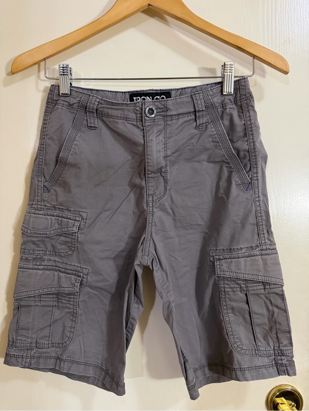 Iron Co. Gray Cargo Kids Shorts (216)